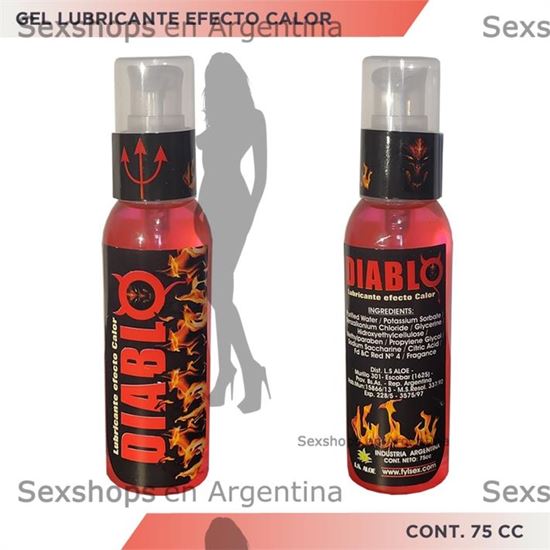 Gel lubricante efecto calor DIABLO 75cc